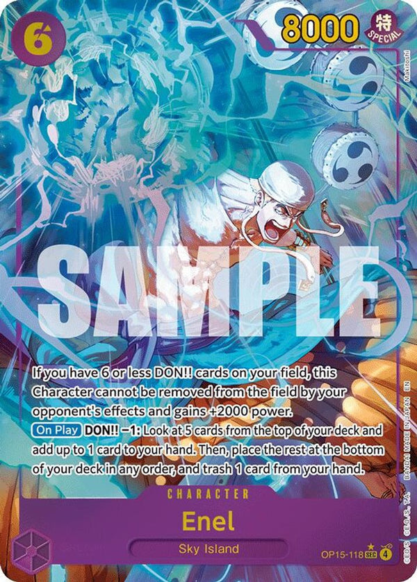 Enel (OP15-118) (Alternate Art) - OP15-118 - Secret Rare