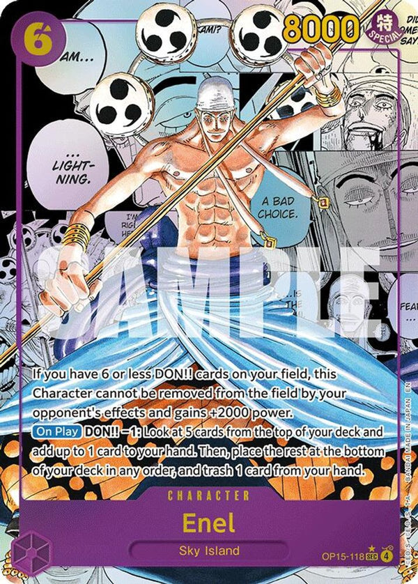 Enel (OP15-118) (Manga) - OP15-118 - Secret Rare