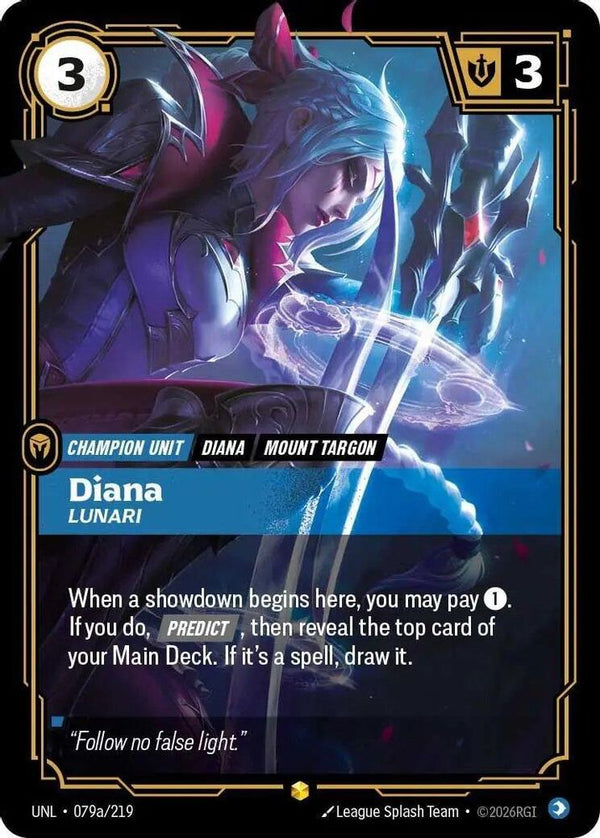 Diana - Lunari (Alternate Art) - 079a/219 - Showcase