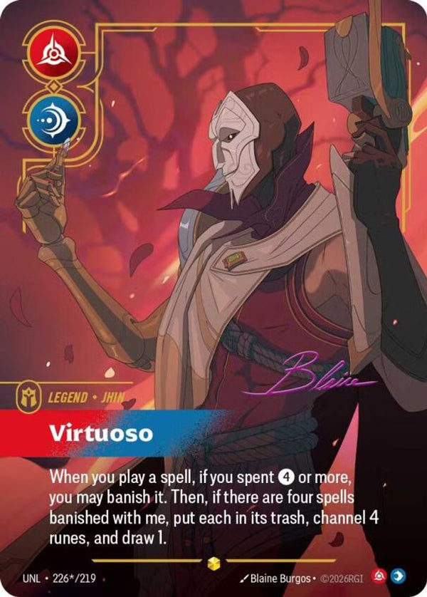 Jhin - Virtuoso (Signature) - 226*/219 - Showcase