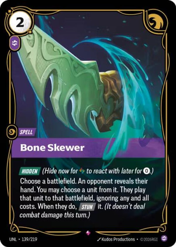 Bone Skewer - 139/219 - Rare