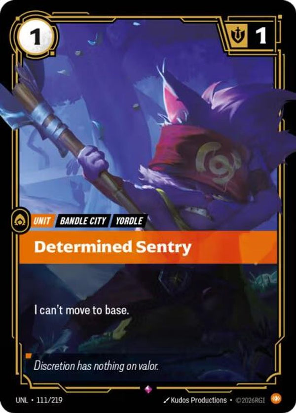 Determined Sentry - 111/219 - Rare