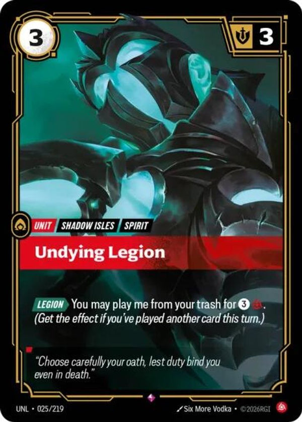 Undying Legion - 025/219 - Rare
