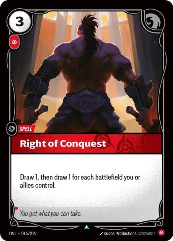 Right of Conquest - 015/219 - Uncommon
