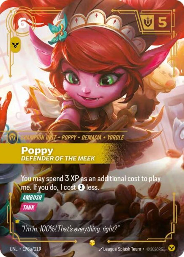 Poppy - Defender of the Meek (Alternate Art) - 178a/219 - Showcase