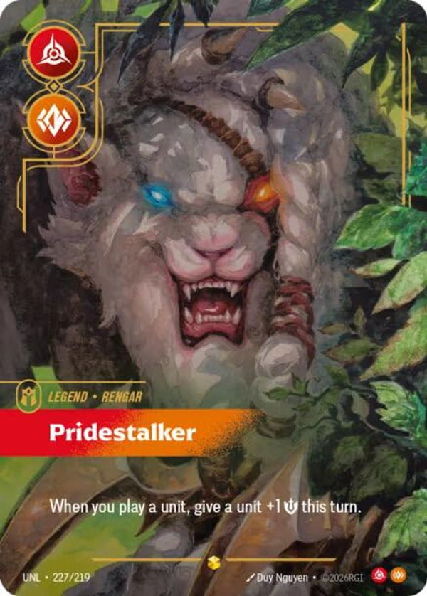 Rengar - Pridestalker (Overnumbered) - 227/219 - Showcase