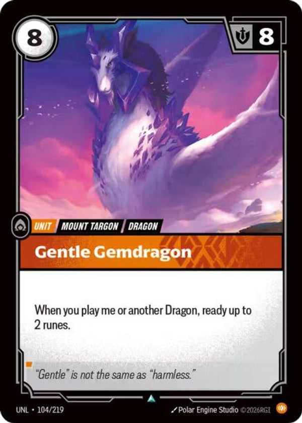 Gentle Gemdragon - 104/219 - Uncommon