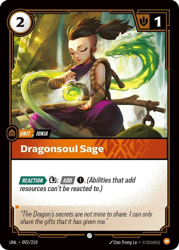 Dragonsoul Sage - 093/219 - Common