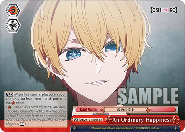 An Ordinary Happiness - OSK/S121-E063CR - Climax Rare