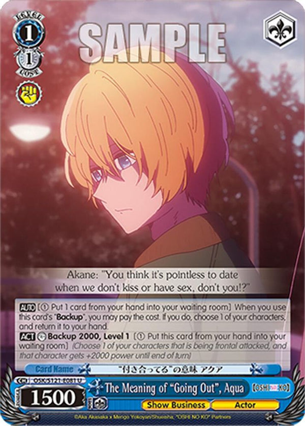 The Meaning of "Going Out", Aqua - OSK/S121-E081U - Uncommon