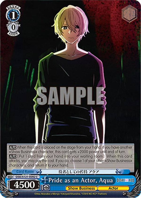 Pride as an Actor, Aqua - OSK/S121-E092C - Common