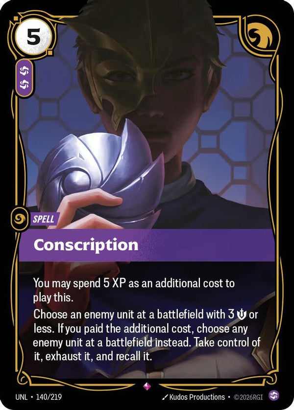 Conscription - 140/219 - Rare