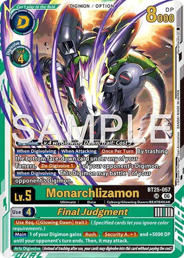 Monarchlizamon // Final Judgement - BT25-057 - Ultimate Rare
