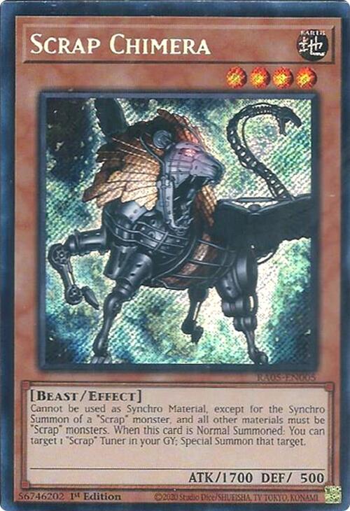 Scrap Chimera (Secret Rare) - RA05-EN005 - Secret Rare - 1st Edition