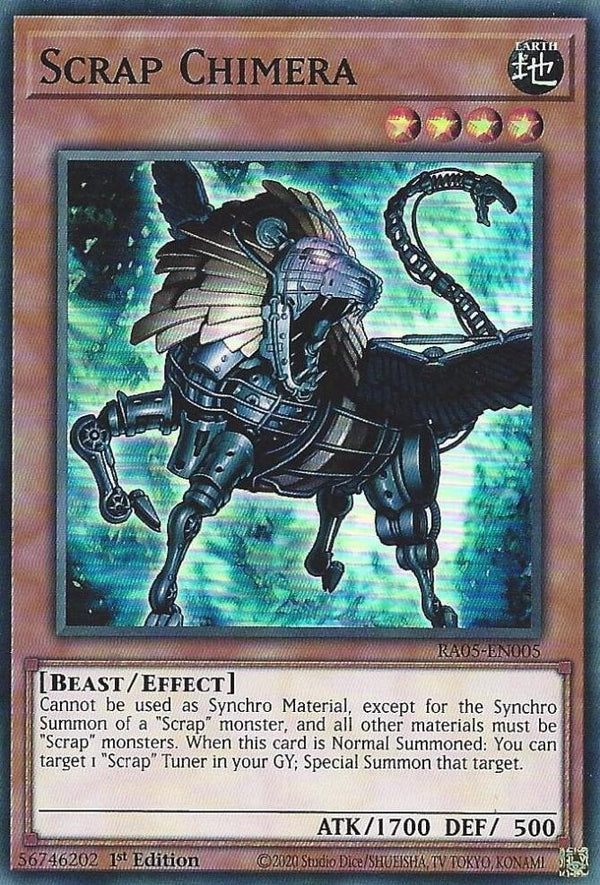 Scrap Chimera - RA05-EN005 - Super Rare - 1st Edition