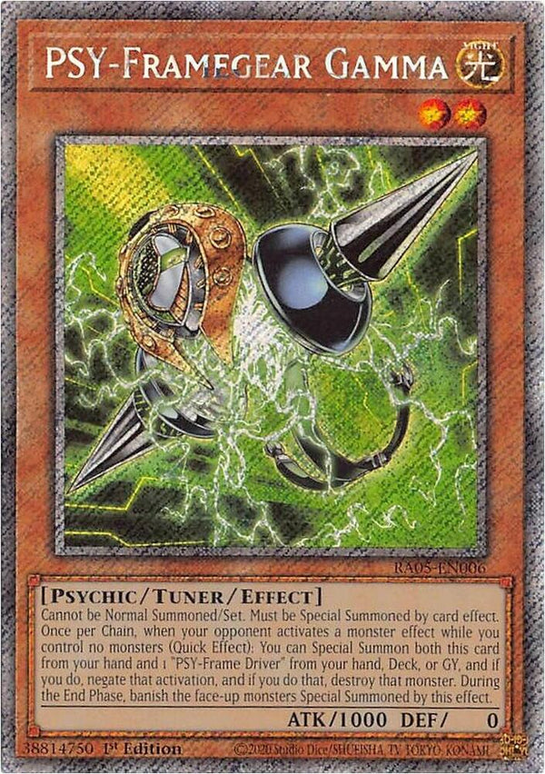 PSY-Framegear Gamma (Platinum Secret Rare) - RA05-EN006 - Platinum Secret Rare - 1st Edition