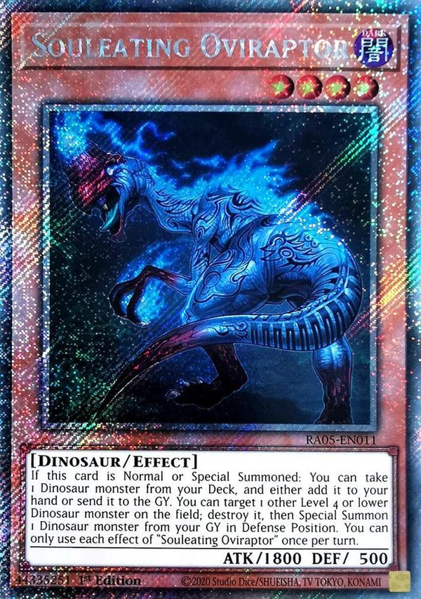 Souleating Oviraptor (Platinum Secret Rare) - RA05-EN011 - Platinum Secret Rare - 1st Edition