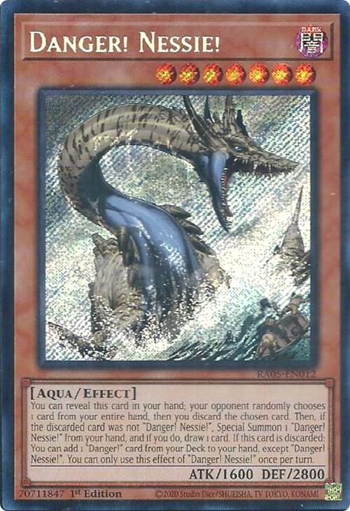 Danger! Nessie! (Secret Rare) - RA05-EN012 - Secret Rare - 1st Edition
