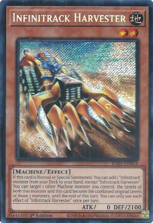 Infinitrack Harvester (Secret Rare) - RA05-EN014 - Secret Rare - 1st Edition