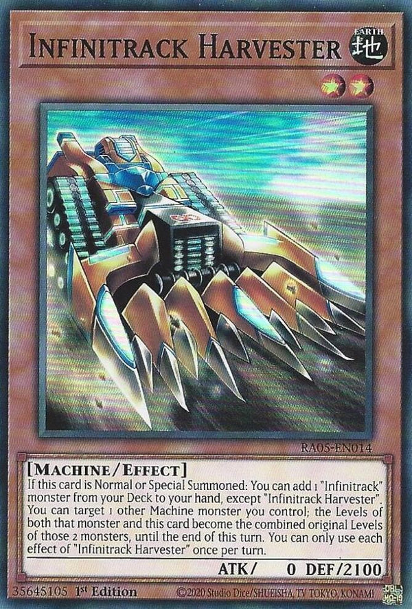Infinitrack Harvester - RA05-EN014 - Super Rare - 1st Edition