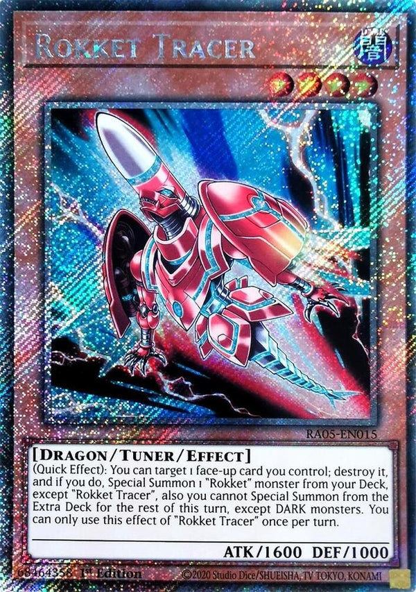 Rokket Tracer (Platinum Secret Rare) - RA05-EN015 - Platinum Secret Rare - 1st Edition