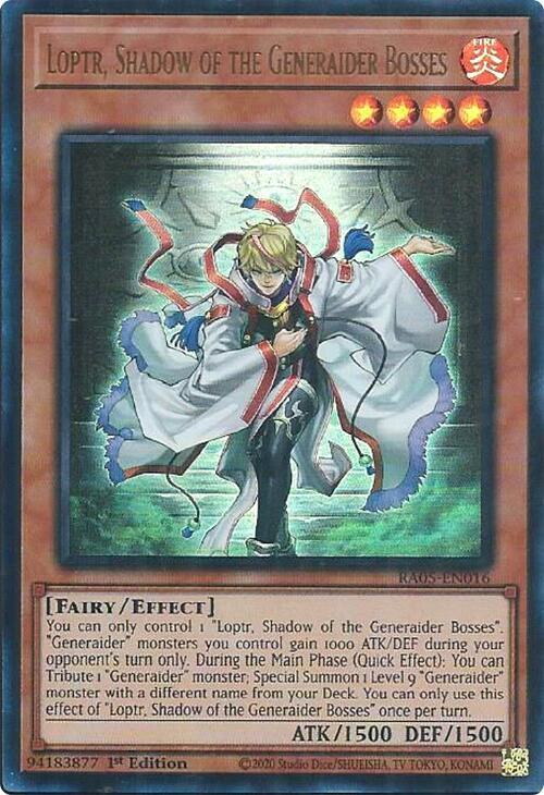 Loptr, Shadow of the Generaider Bosses (Ultra Rare) - RA05-EN016 - Ultra Rare - 1st Edition