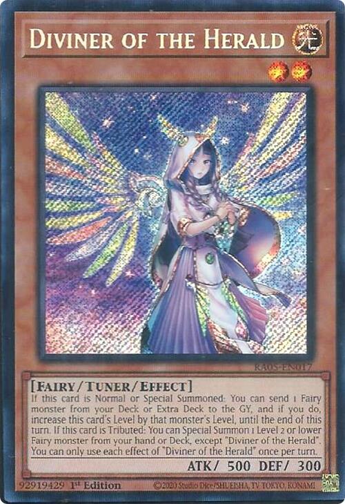 Diviner of the Herald (Secret Rare) - RA05-EN017 - Secret Rare - 1st Edition
