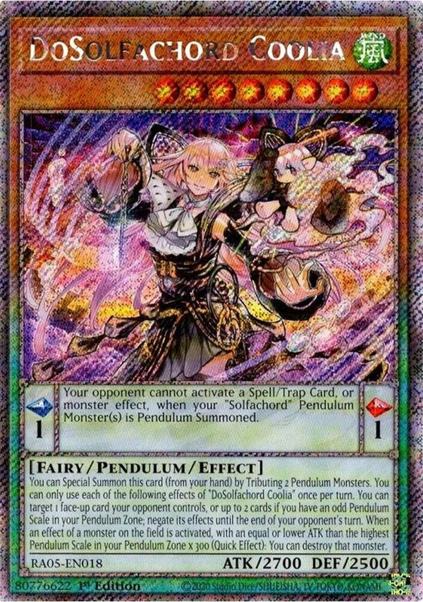DoSolfachord Coolia (Platinum Secret Rare) - RA05-EN018 - Platinum Secret Rare - 1st Edition