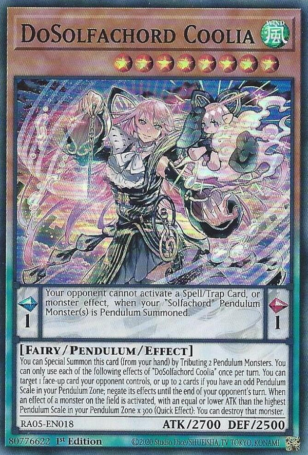 DoSolfachord Coolia - RA05-EN018 - Super Rare - 1st Edition