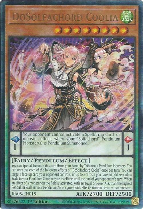 DoSolfachord Coolia (PUR) - RA05-EN018 - Prismatic Ultimate Rare - 1st Edition
