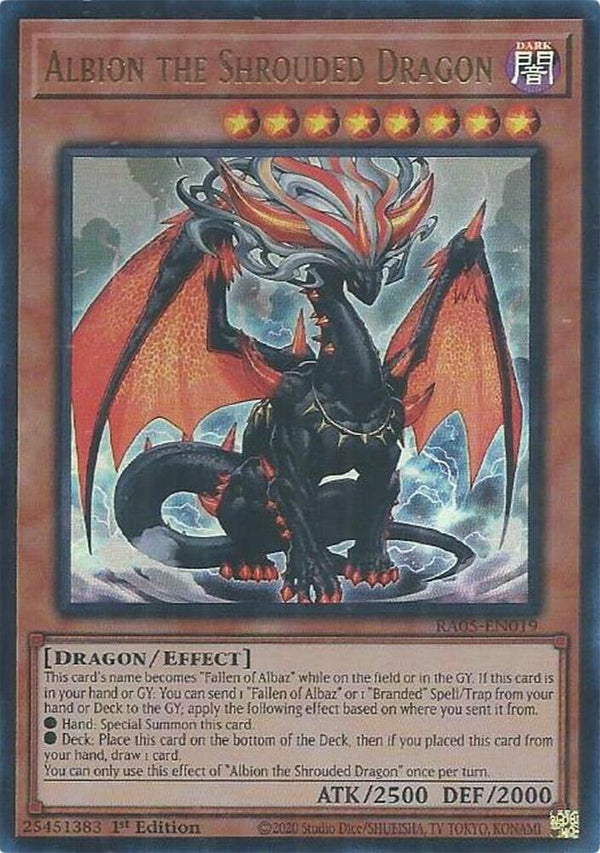Albion the Shrouded Dragon (Ultra Rare) - RA05-EN019 - Ultra Rare - 1st Edition