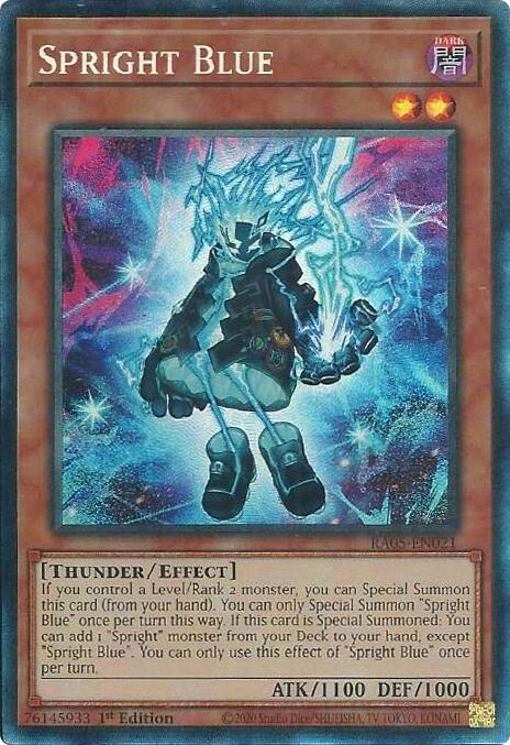 Spright Blue (PCR) - RA05-EN021 - Prismatic Collector's Rare - 1st Edition