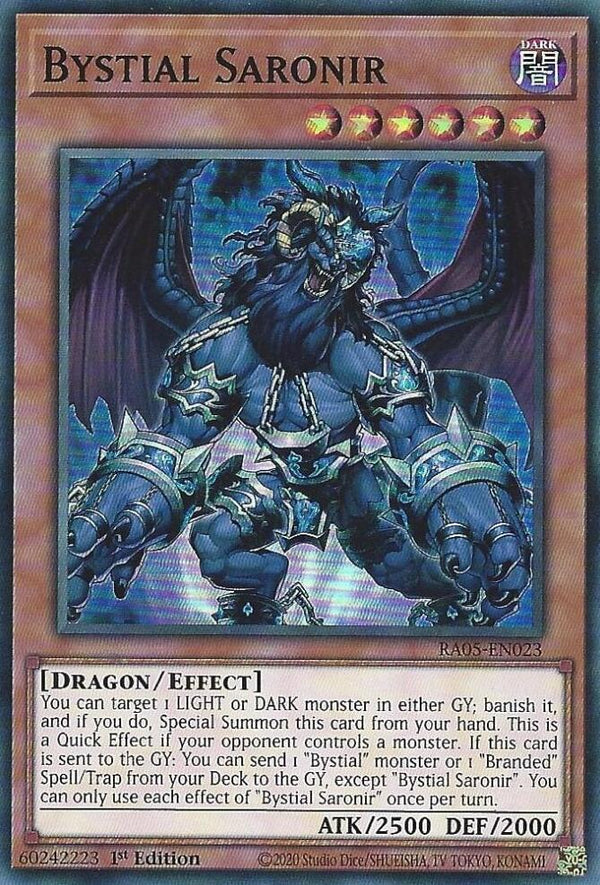 Bystial Saronir - RA05-EN023 - Super Rare - 1st Edition
