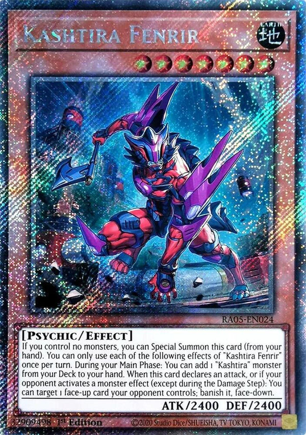 Kashtira Fenrir (Platinum Secret Rare) - RA05-EN024 - Platinum Secret Rare - 1st Edition