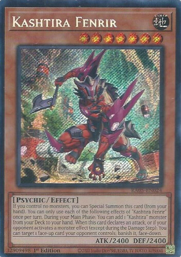 Kashtira Fenrir (Secret Rare) - RA05-EN024 - Secret Rare - 1st Edition