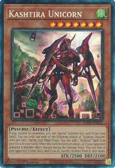 Kashtira Unicorn (Collector's Rare) - RA05-EN025 - Collector's Rare - 1st Edition
