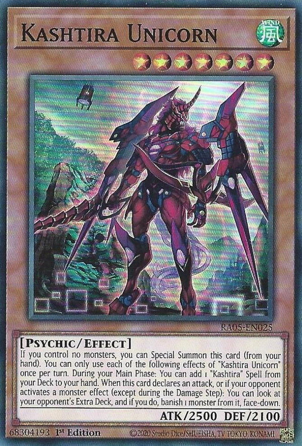 Kashtira Unicorn - RA05-EN025 - Super Rare - 1st Edition