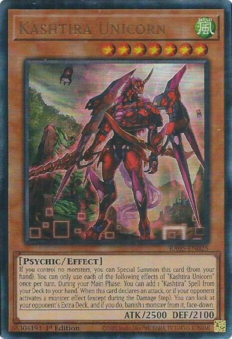 Kashtira Unicorn (PUR) - RA05-EN025 - Prismatic Ultimate Rare - 1st Edition