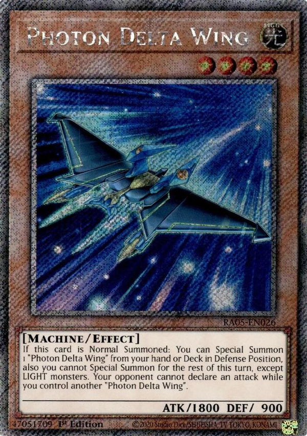 Photon Delta Wing (Platinum Secret Rare) - RA05-EN026 - Platinum Secret Rare - 1st Edition