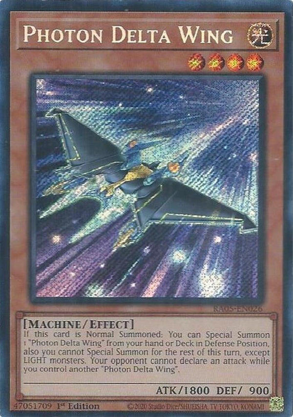 Photon Delta Wing (Secret Rare) - RA05-EN026 - Secret Rare - 1st Edition