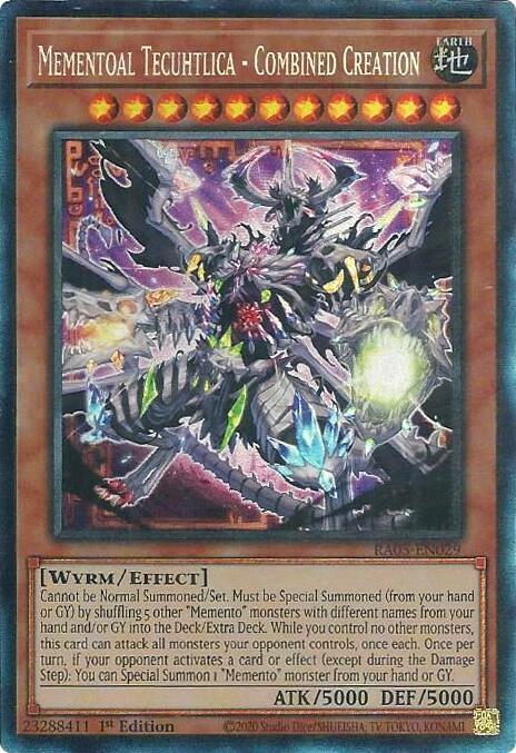 Mementoal Tecuhtlica - Combined Creation (Collector's Rare) - RA05-EN029 - Collector's Rare - 1st Edition