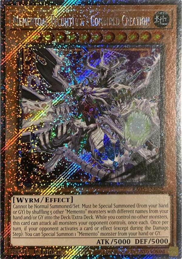 Mementoal Tecuhtlica - Combined Creation (Platinum Secret Rare) - RA05-EN029 - Platinum Secret Rare - 1st Edition