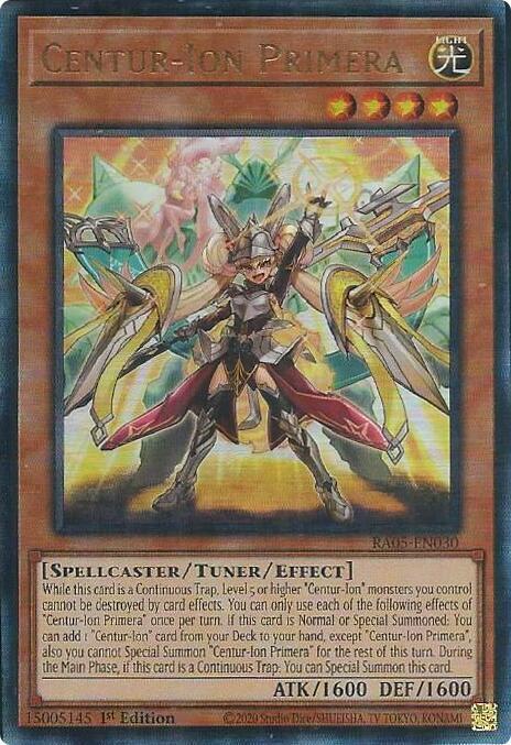 Centur-Ion Primera (PUR) - RA05-EN030 - Prismatic Ultimate Rare - 1st Edition