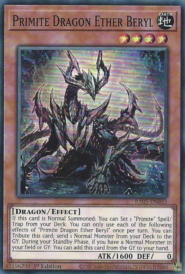 Primite Dragon Ether Beryl - RA05-EN033 - Super Rare - 1st Edition