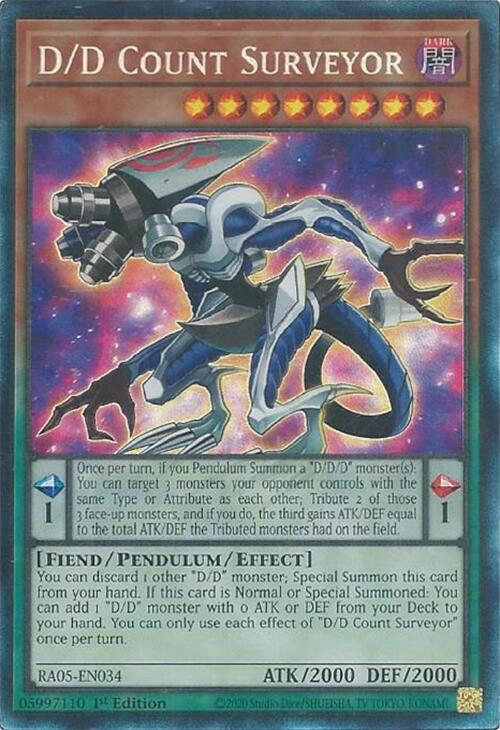 D/D Count Surveyor (Collector's Rare) - RA05-EN034 - Collector's Rare - 1st Edition