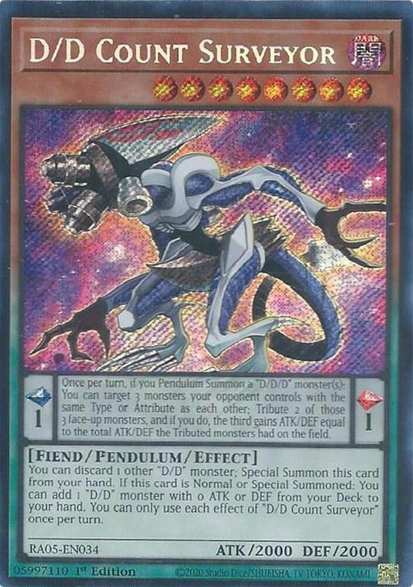 D/D Count Surveyor (Secret Rare) - RA05-EN034 - Secret Rare - 1st Edition