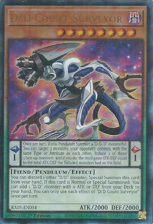 D/D Count Surveyor (PUR) - RA05-EN034 - Prismatic Ultimate Rare - 1st Edition