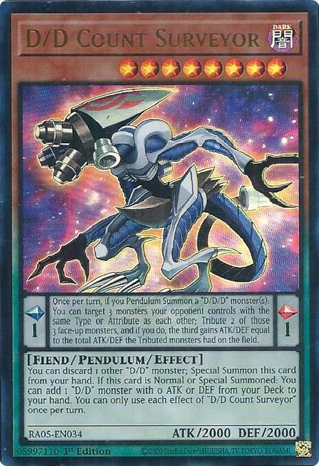 D/D Count Surveyor (Ultra Rare) - RA05-EN034 - Ultra Rare - 1st Edition