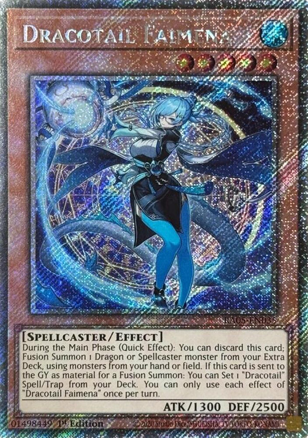 Dracotail Faimena (Platinum Secret Rare) - RA05-EN035 - Platinum Secret Rare - 1st Edition