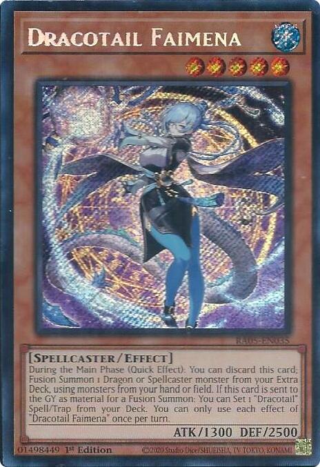 Dracotail Faimena (Secret Rare) - RA05-EN035 - Secret Rare - 1st Edition